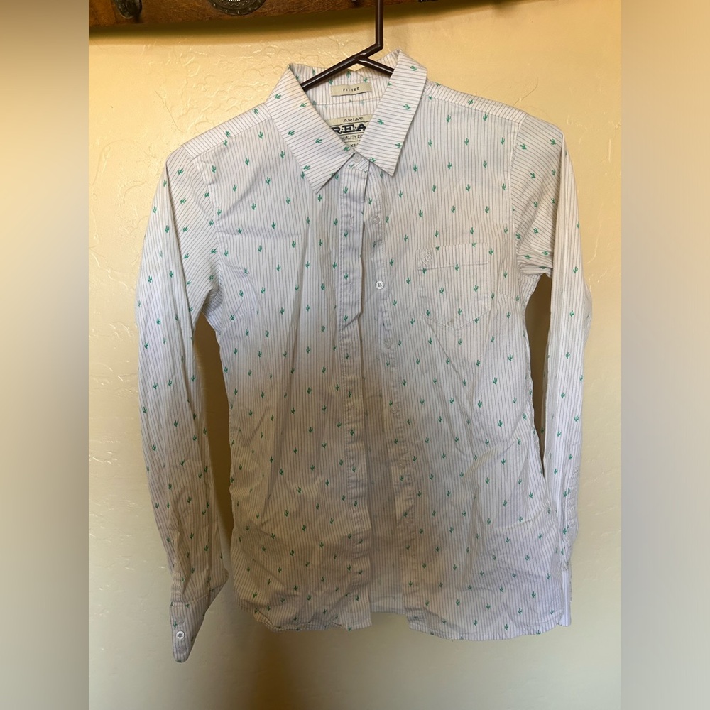 Ariat Western Cactus Button Down, Women’s XS